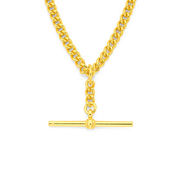 9ct Yellow Gold T Bar Necklace Cambridge Jewellers