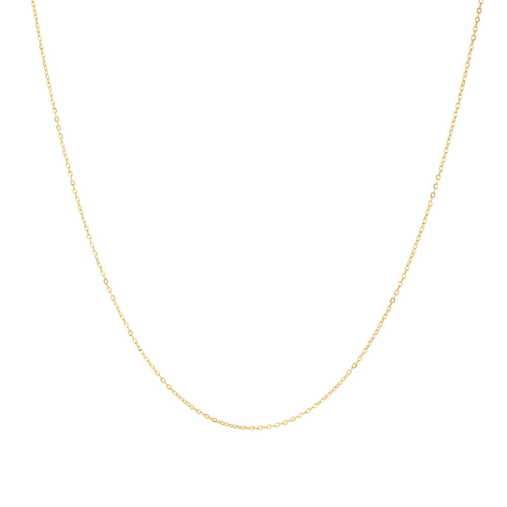 Yellow Gold Plated Sterling Silver Cable Chain