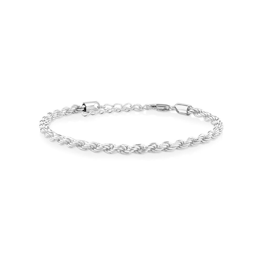 Rope Bracelet with Bolt Clasp - SS - 21cm