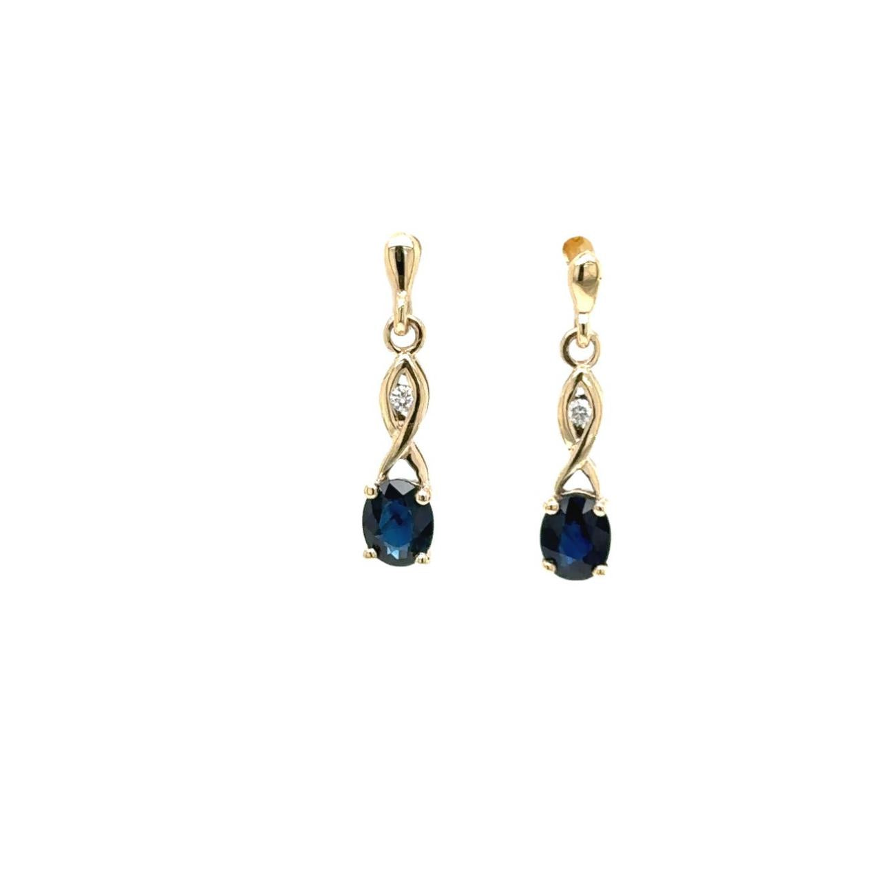 Sapphire & Diamond earrings