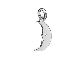 Mini Moon Charm Silver