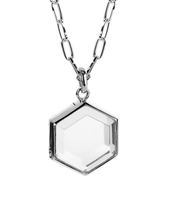 Medium hexagonal locket