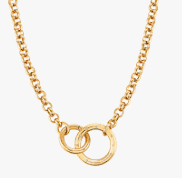 Infinito Gold Plated Cubic Zirconia Necklace