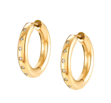 Infinito hoops - Gold