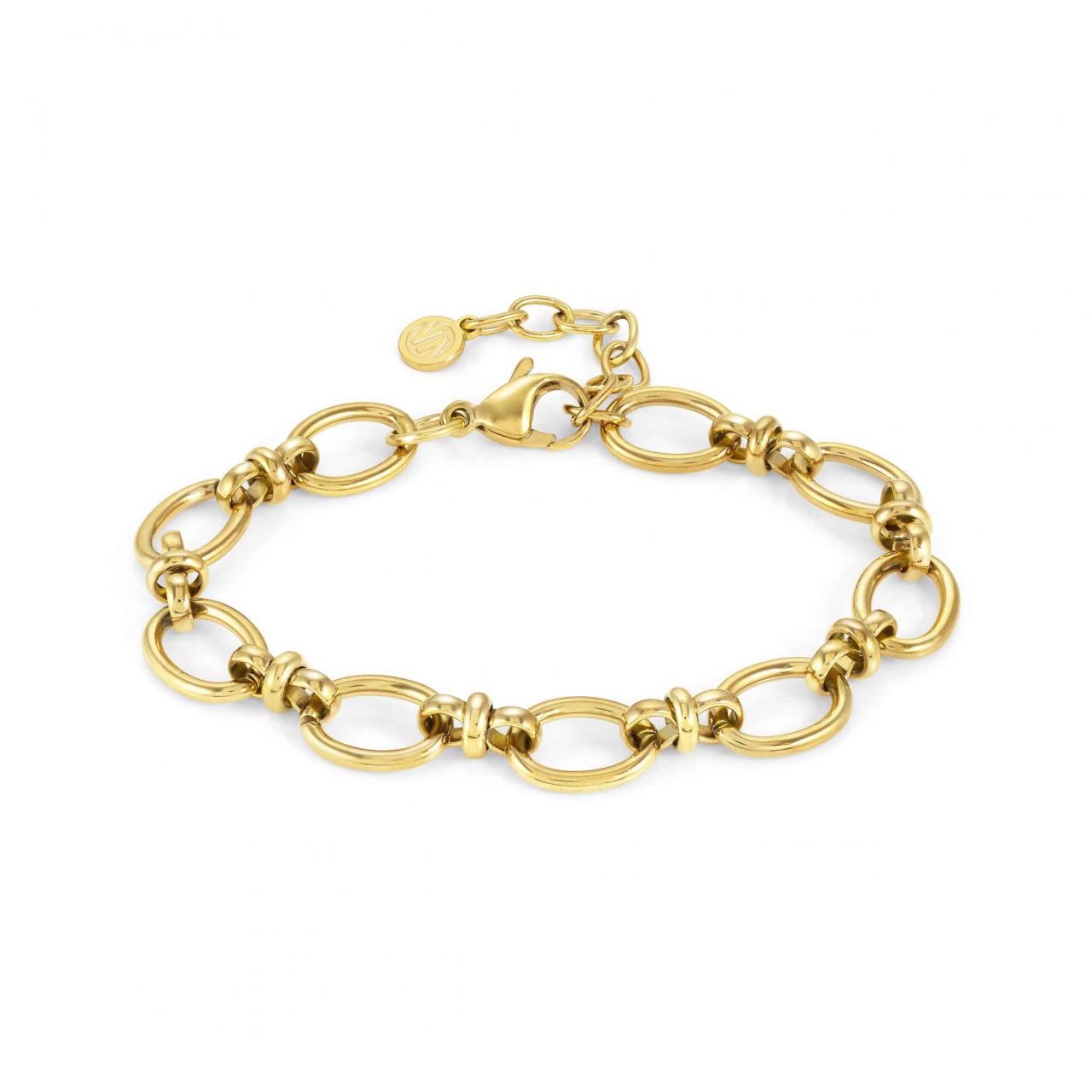 Affinity gold steel chain bracelet
