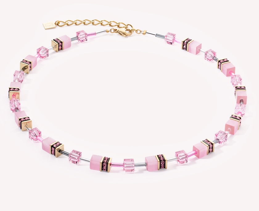 Pink and Gold necklace.