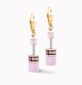 Pink and Gold earrings