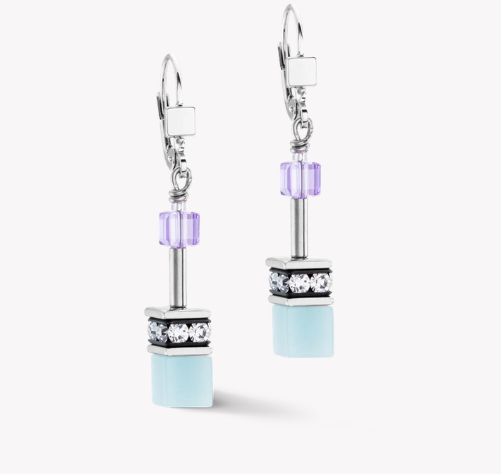 Aqua-lilc earrings
