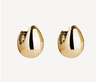 Mode Huggie Earring - SS Gold Plated
