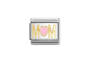 Mum with pink heart symbol