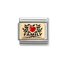 Family with Red Heart symbol