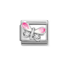 Pink butterfly symbol