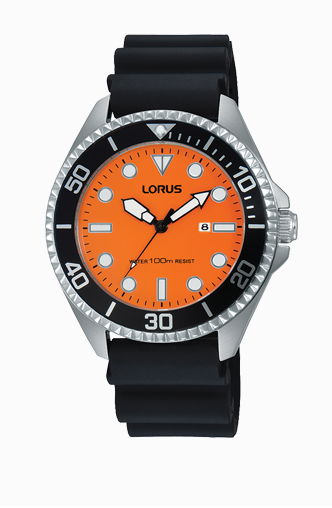 Lorus Ladies Quartz Orange Dial Watch Cambridge Jewellers