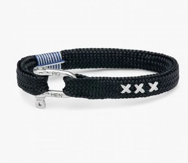 Sharp Simon  Navy Bracelet - S/M
