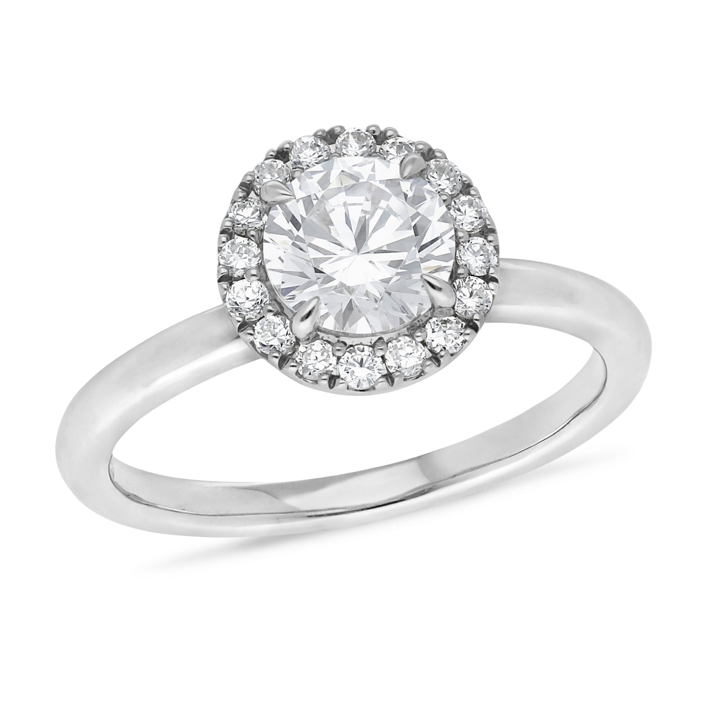 The Liora - Round Brilliant Cut Diamond Halo Cluster Ring