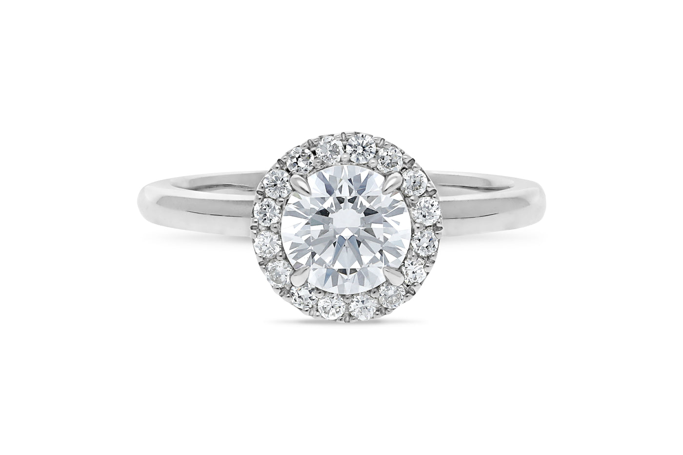 The Naomi - Round Brilliant Cut Diamond Halo Cluster Ring