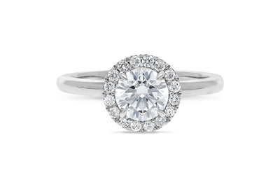 The Naomi - Round Brilliant Cut Diamond Halo Cluster Ring