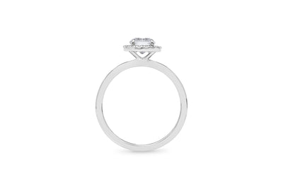 The Marina - Round Brilliant Cut Diamond Halo Cluster Ring