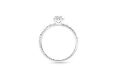 The Kiera - Round Brilliant Cut Halo Cluster Diamond Ring