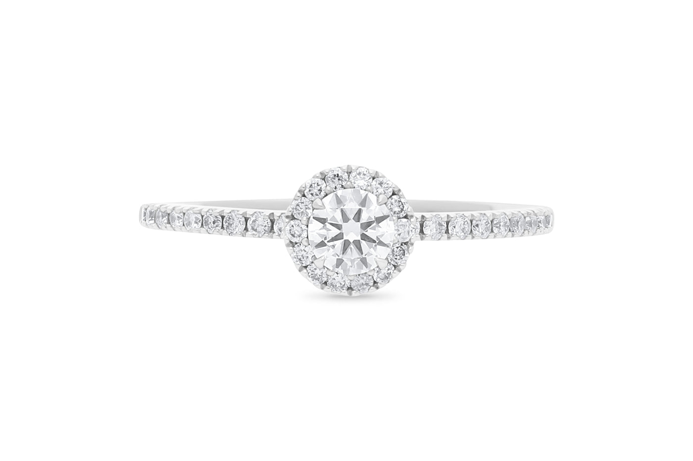 The Kiera - Round Brilliant Cut Halo Cluster Diamond Ring