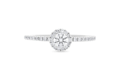 The Kiera - Round Brilliant Cut Halo Cluster Diamond Ring