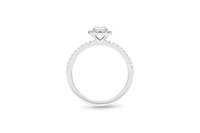 The Joelle - Round Brilliant Cut Halo Cluster Diamond Ring