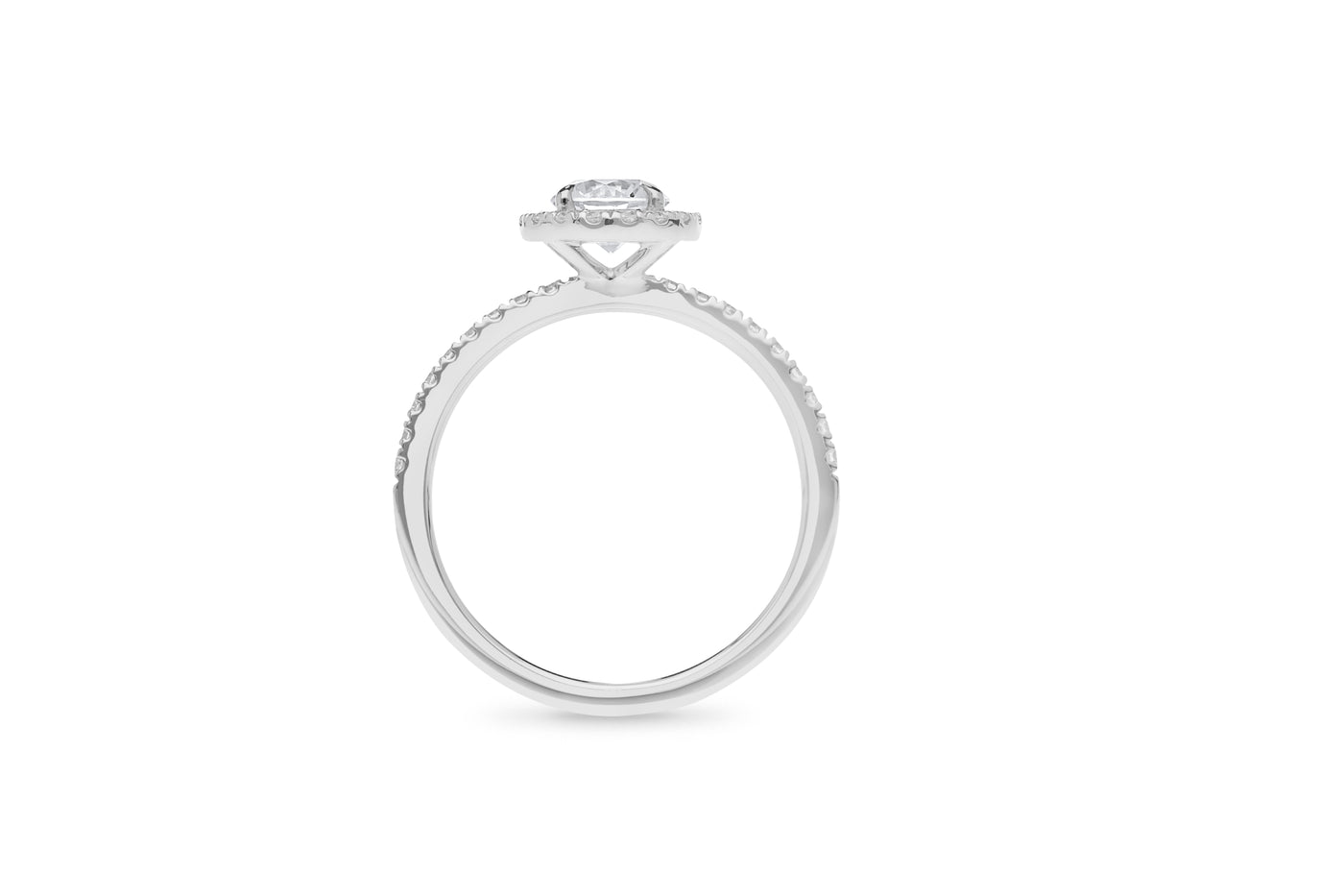 The Imogen - Round Brilliant Cut Halo Cluster Diamond Ring
