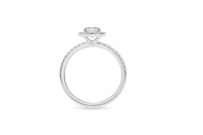 The Imogen - Round Brilliant Cut Halo Cluster Diamond Ring