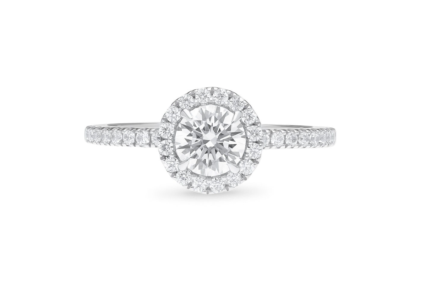The Imogen - Round Brilliant Cut Halo Cluster Diamond Ring