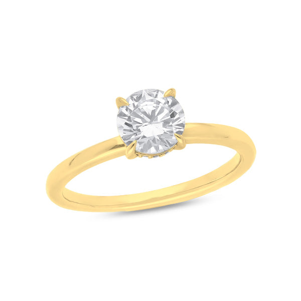 The Diana - Round Brilliant Cut Halo Diamond Ring