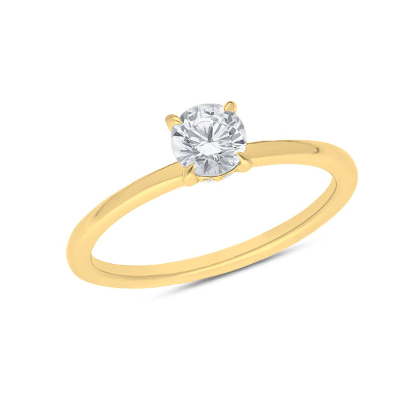 The Fiona - Round Brilliant Cut Halo Diamond Ring
