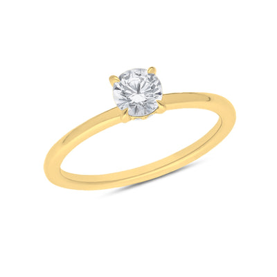 The Fiona - Round Brilliant Cut Halo Diamond Ring