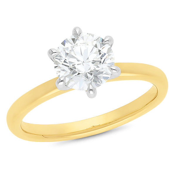The Yara - Round Brilliant Cut Diamond Ring