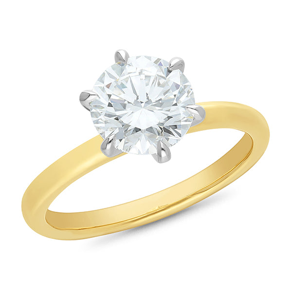 The Xena - Round Brilliant Cut Diamond Ring