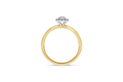 The Valentina - Oval Cut Diamond Cluster Ring