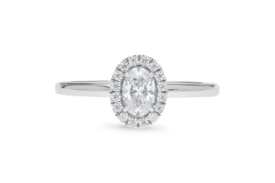 The Uma - Oval Cut Diamond Cluster Ring