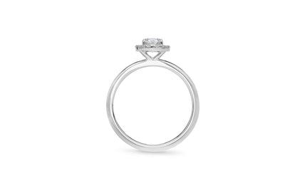 The Talia - Oval Cut Diamond Cluster Ring