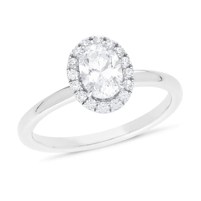The Talia - Oval Cut Diamond Cluster Ring