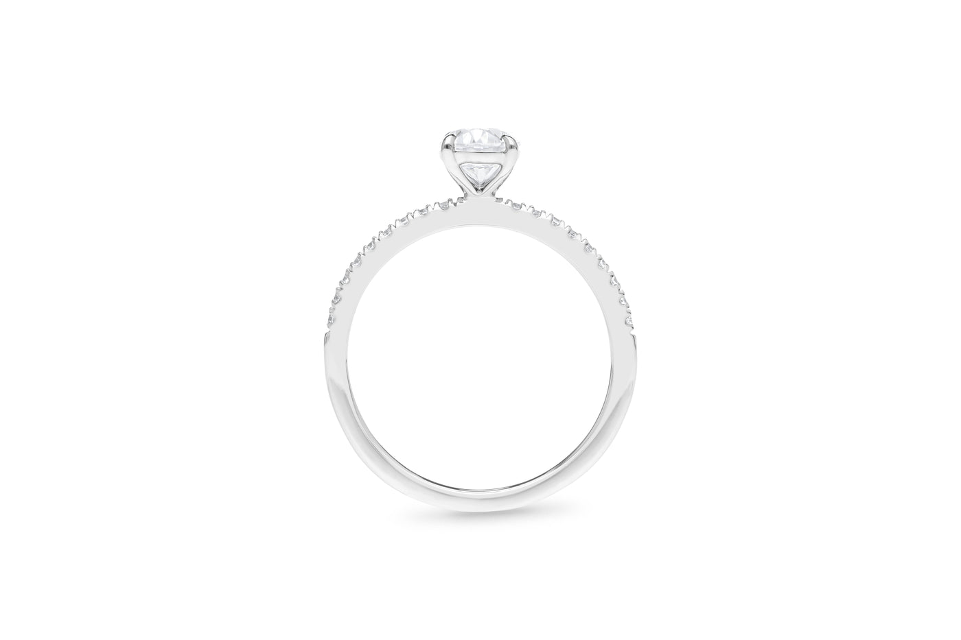 The Olivia - Oval Cut Diamond Ring