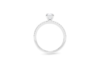 The Olivia - Oval Cut Diamond Ring
