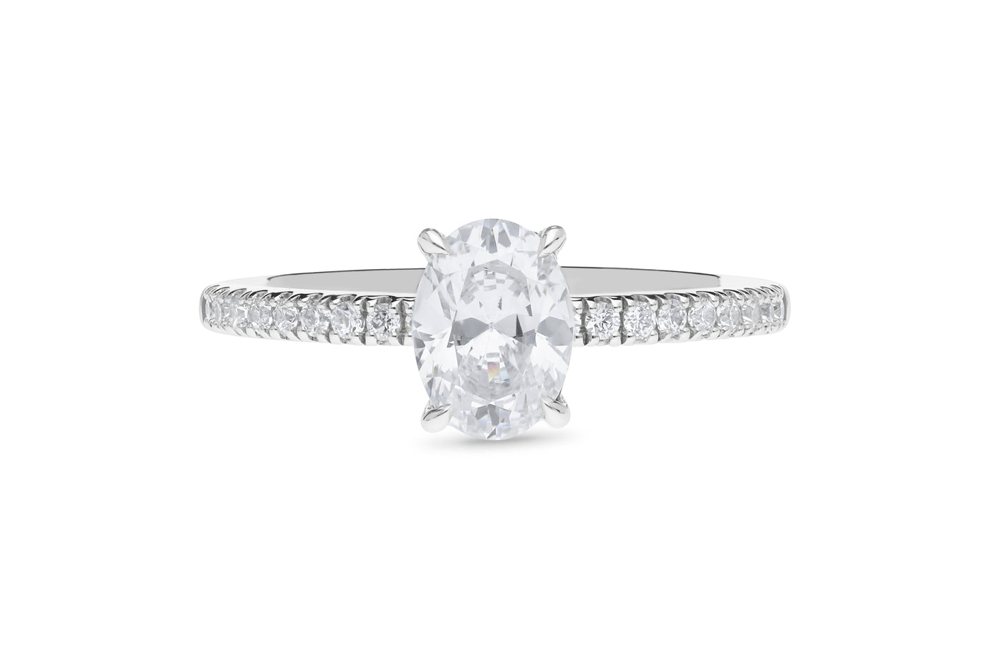 The Olivia - Oval Cut Diamond Ring