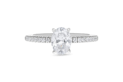 The Olivia - Oval Cut Diamond Ring