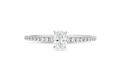 The Rosalie - Oval Cut Diamond Ring