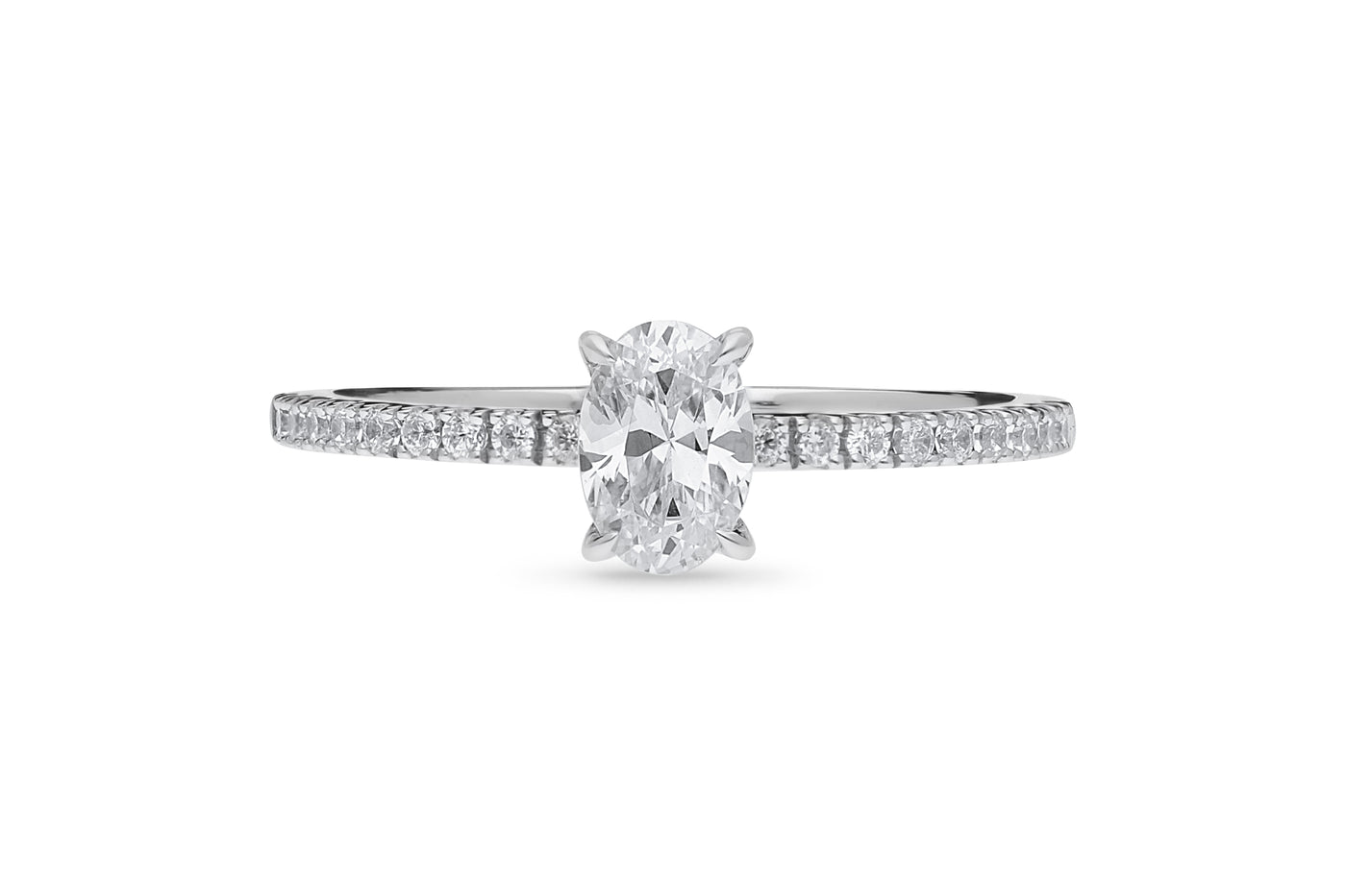 The Quinn - Oval Cut Diamond Ring