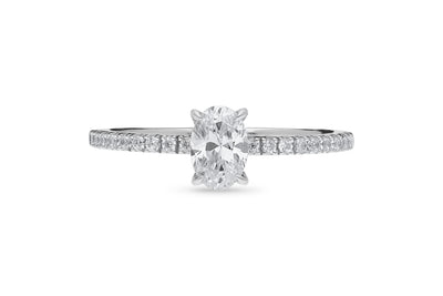 The Quinn - Oval Cut Diamond Ring