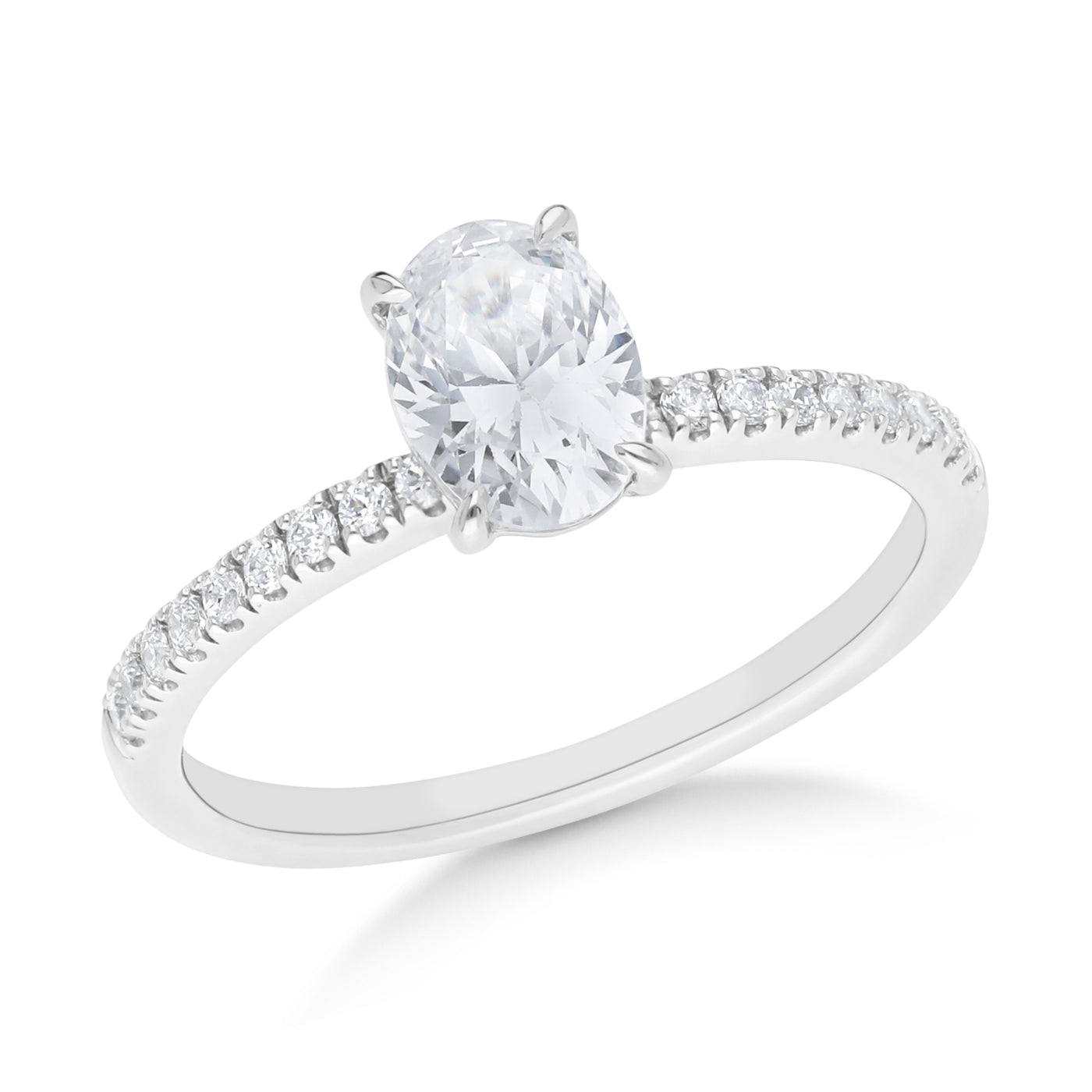 The Olivia - Oval Cut Diamond Ring
