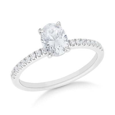 The Olivia - Oval Cut Diamond Ring