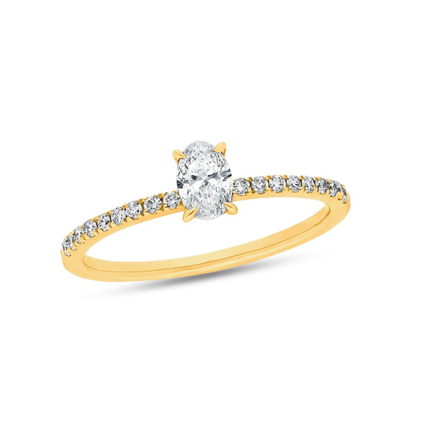 The Rosalie - Oval Cut Diamond Ring