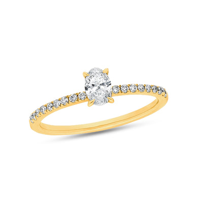 The Rosalie - Oval Cut Diamond Ring