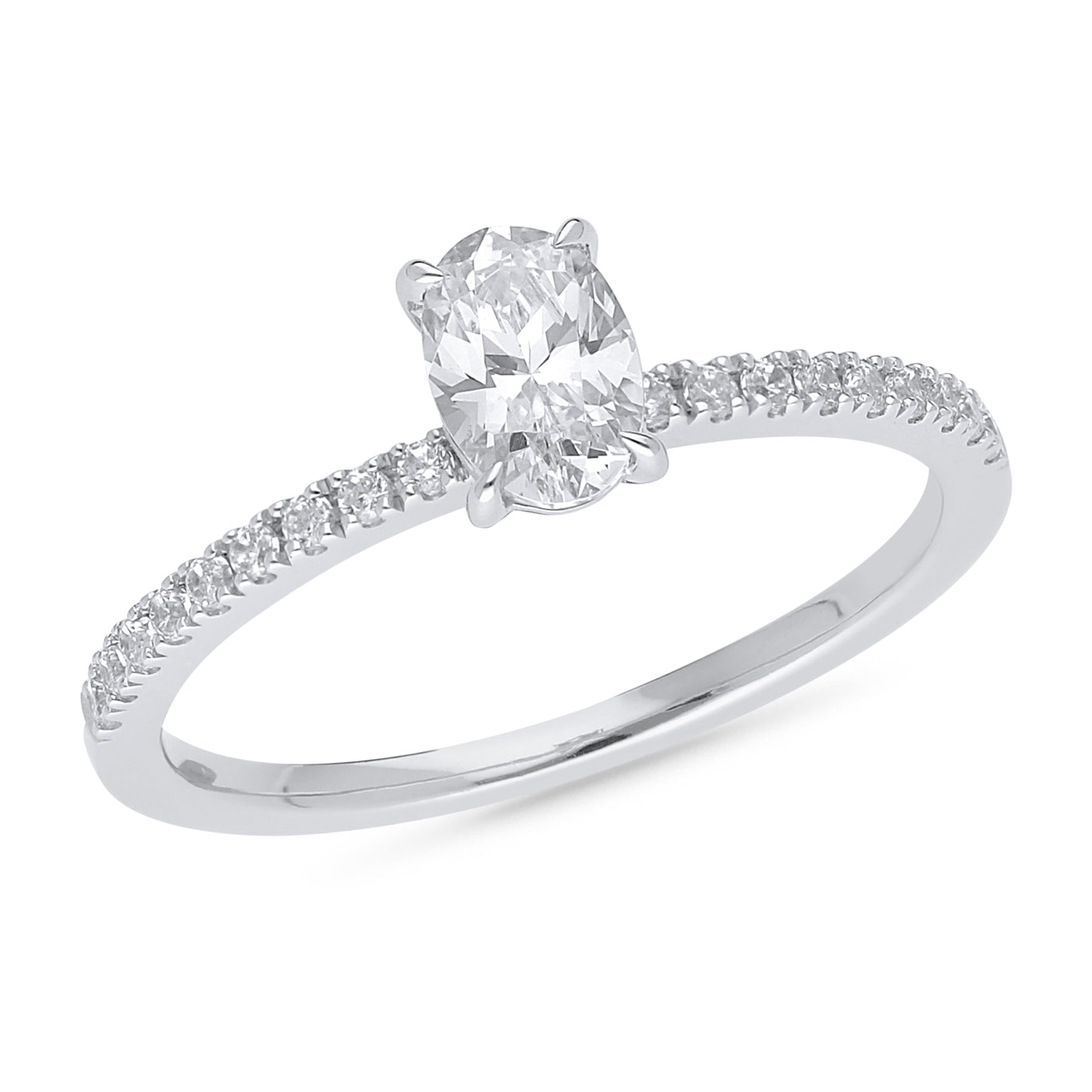 The Quinn - Oval Cut Diamond Ring